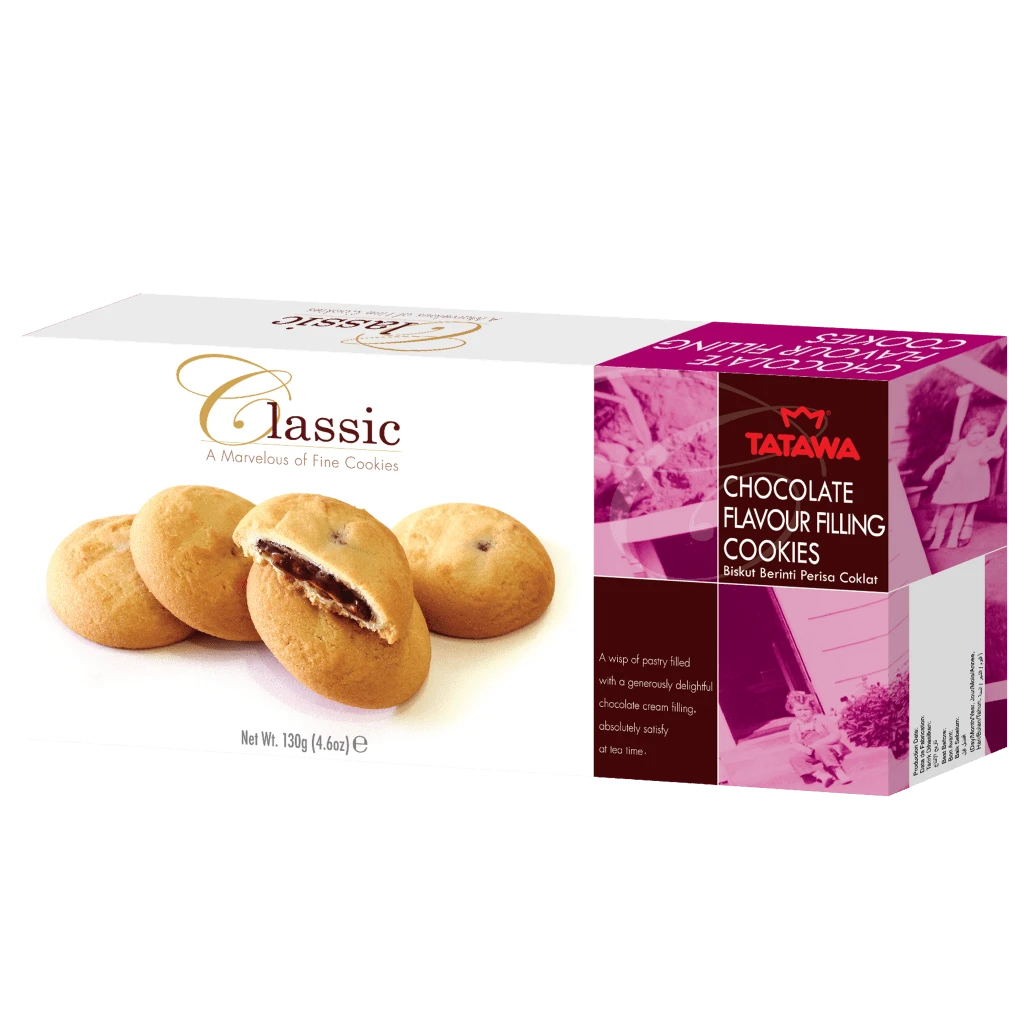 12 Pack x Tatawa Classic Cookies Chocolate 130g