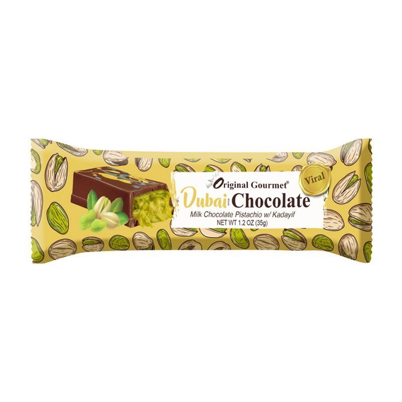 24 Pack x The Original Gourmet Dubai Milk Chocolate 35g