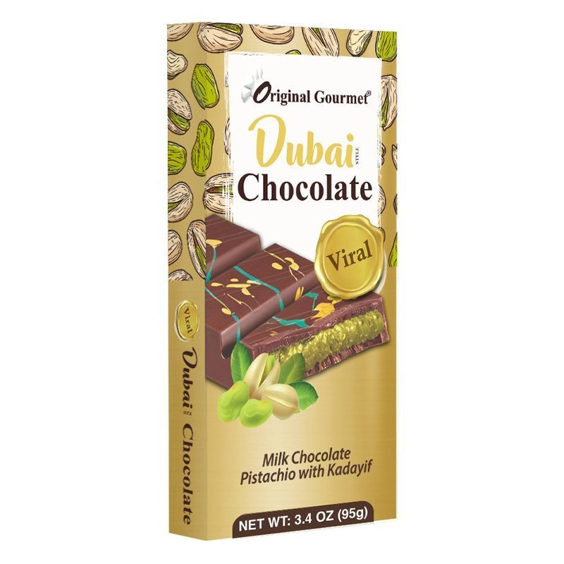 12 Pack x The Original Gourmet Dubai Milk Chocolate 95g