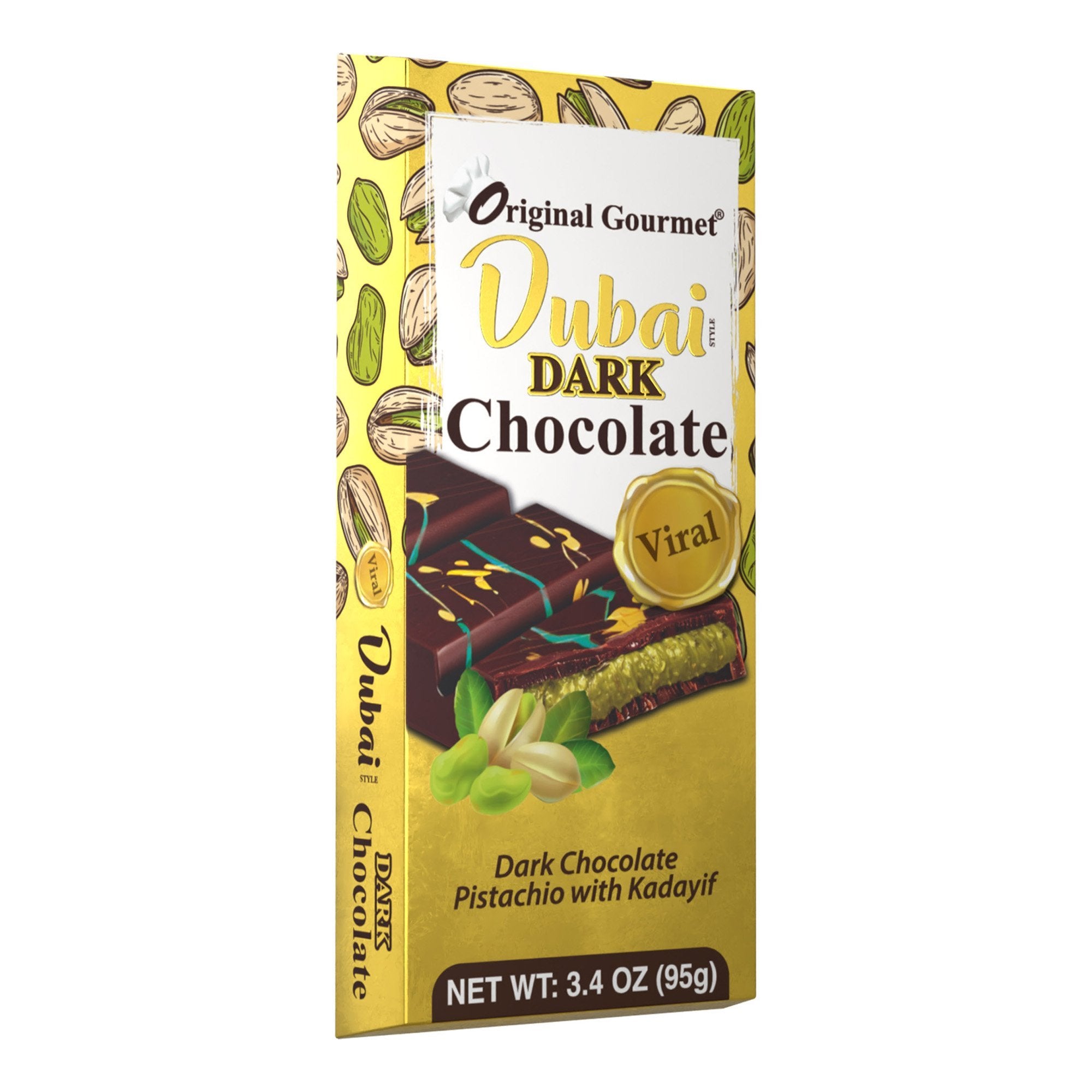 12 Pack x The Original Gourmet Dubai Dark Chocolate 95g