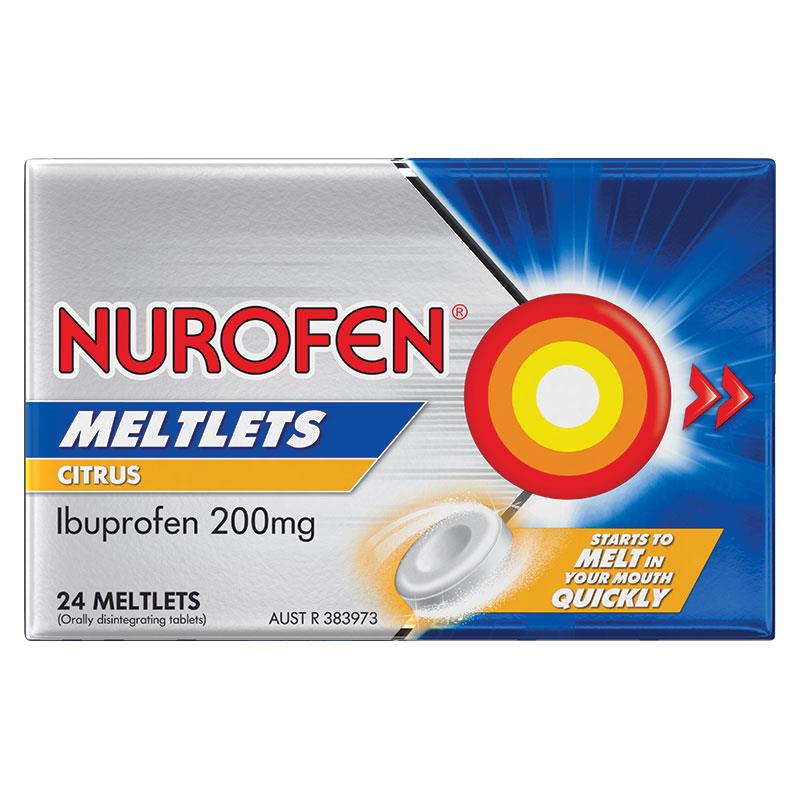 6 x Nurofen Meltlets Citrus PK24
