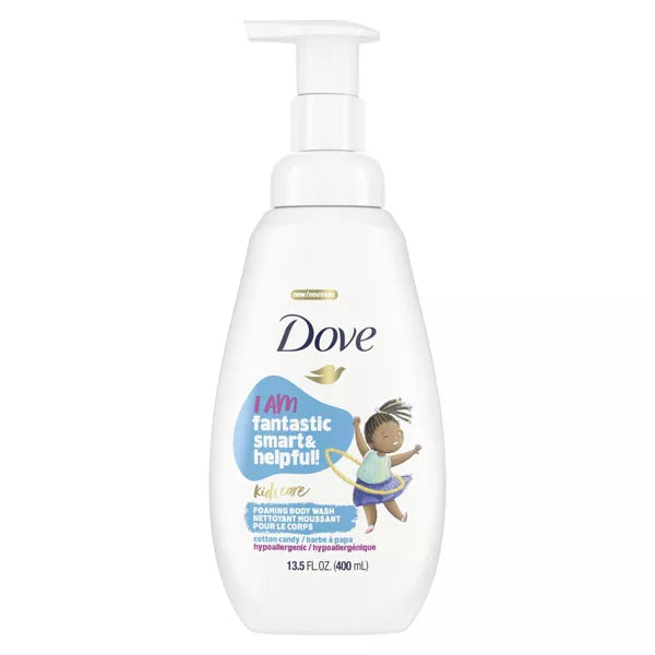 2 Pack x Dove Kids Care Hypoallergenic Foaming Body Wash Cotton Candy - 400ml