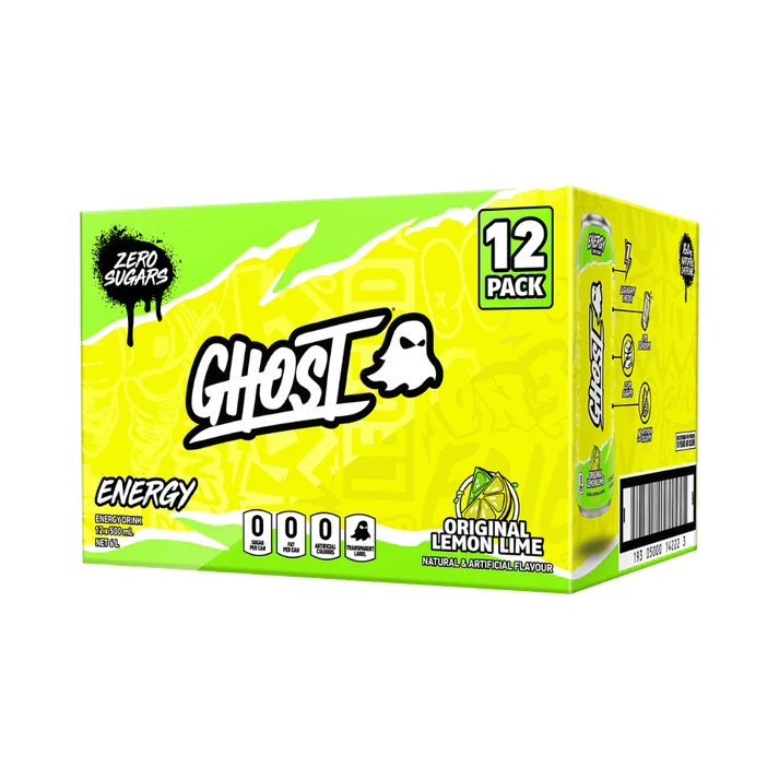 12 Pack x Ghost Hydration RTD Lemon Lime - 500ml