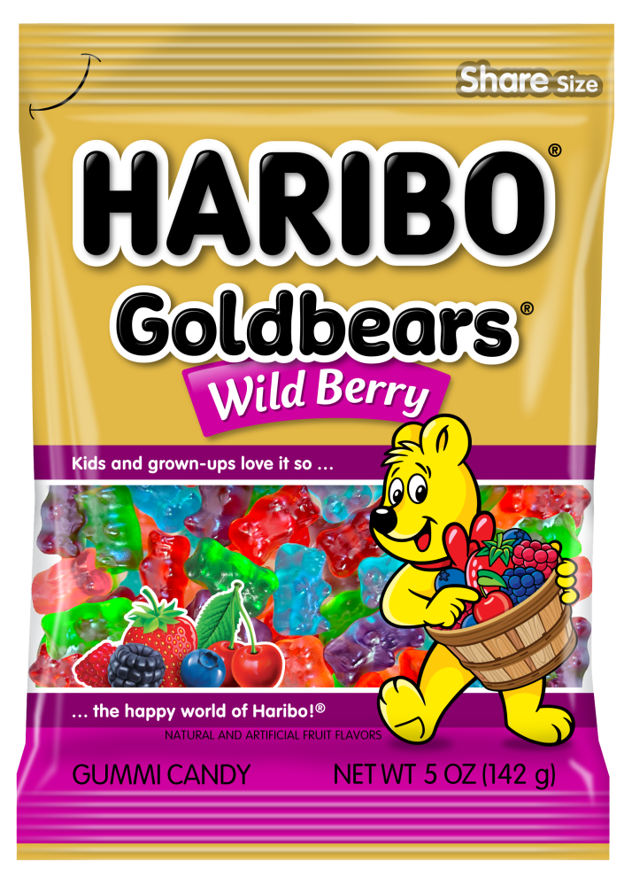 12 x Haribo Gold Bears Wild Berry 141g
