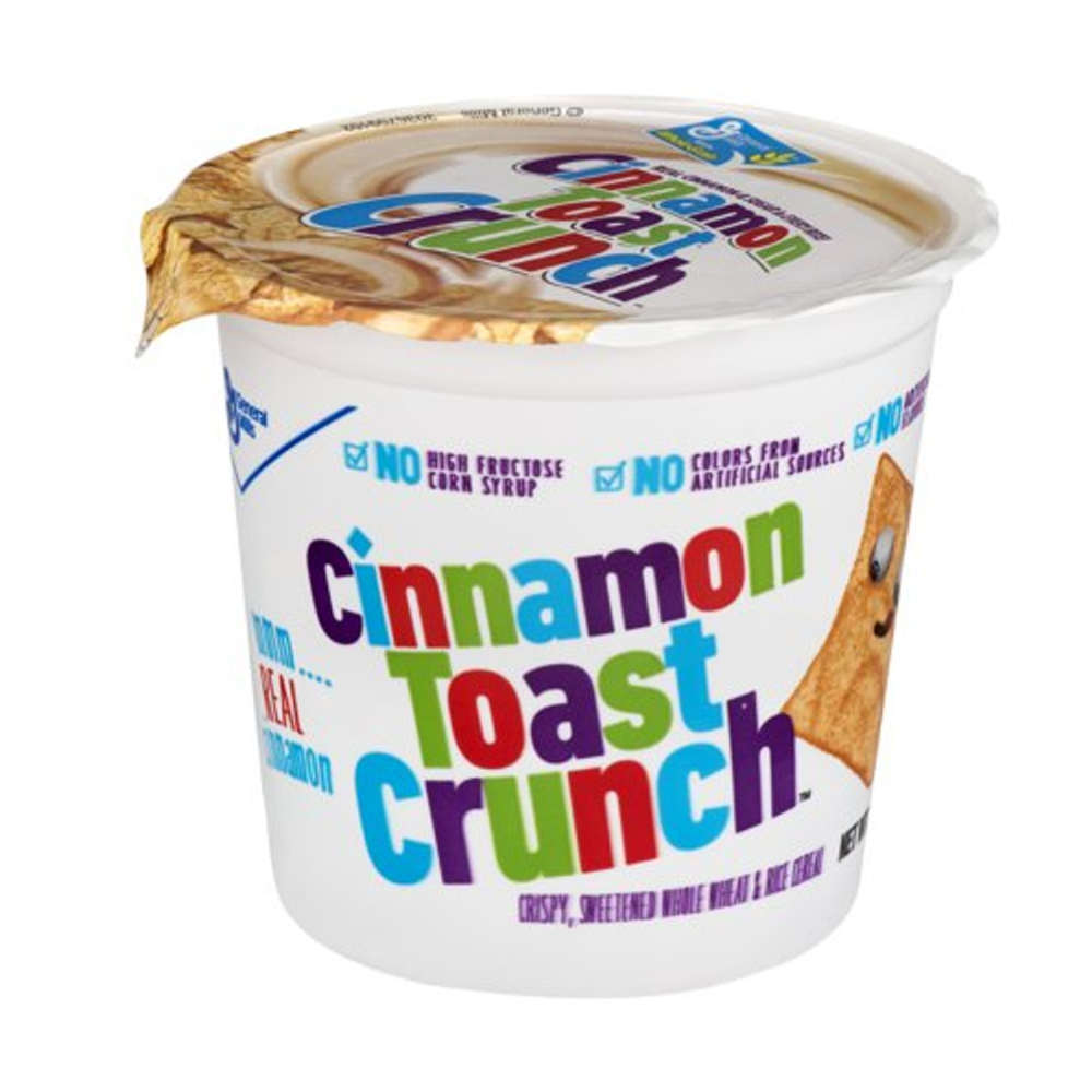 6 Pack x General Mills Cinnamon Toast Crunch Cereal Cup 57g