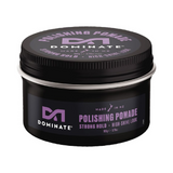 2 x Dominate Polishing Pomade Strong Hold High-Shine Look - 105g