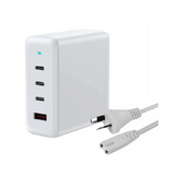 USP White 100W 4 Port GaN Fast Wall Charger - White