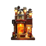 Christmas Charm Musical Toy Shop With LED Lights