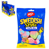 12 x Juicy Jelly Swedish Party Mix Hang Bag 100g