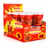 12 x Juicy Jelly Wacky Clusters Strawberry Tub 150g