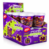 12 x Juicy Jelly Wacky Clusters Grape Tub 150g