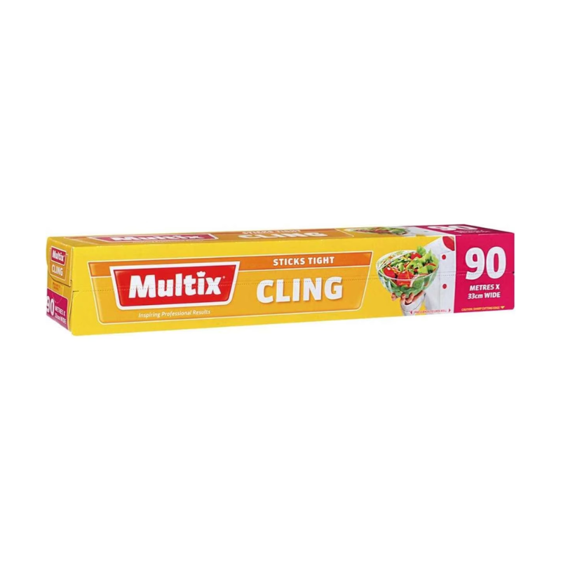 2 Pack x Multix Cling Wrap Sticks Tight 90m x 33cm