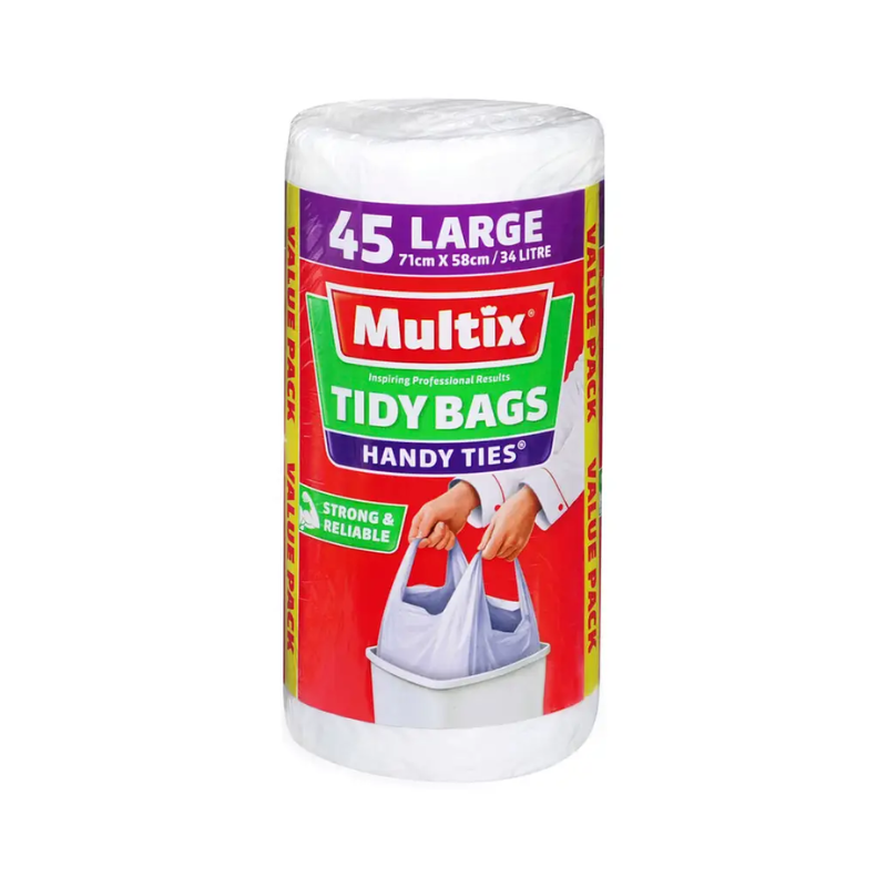 2 Pack x Multix Tidy Bags Large - 34L - 45pc