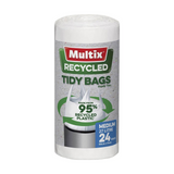 3 x Multix Recycled Tidy Bags Medium - 27L - 24 Pack
