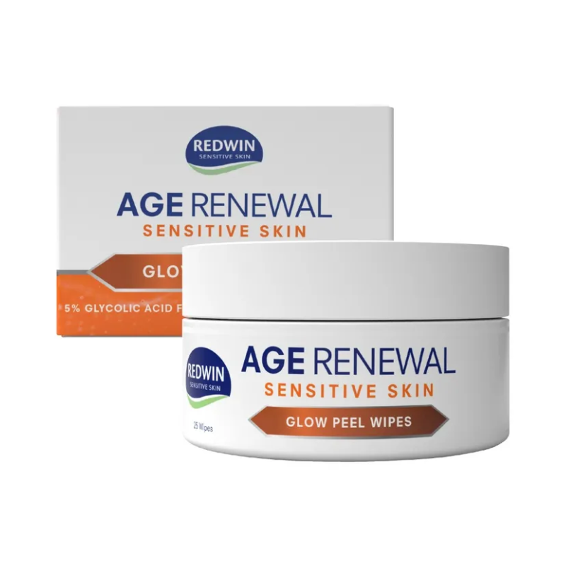 Redwin Age Renewal Sensitive Skin Glow Peel Wipes - 25 Wipes