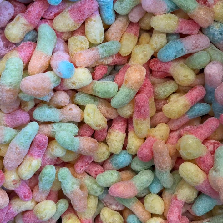 12 Pack x Arctic Treats Freeze Dried Gluten Free Sour Worms 60g