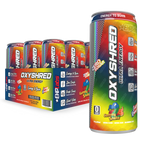 12 Pack x EHP Labs Oxyshred Ultra Energy RTD 355ml - Gummy Snake