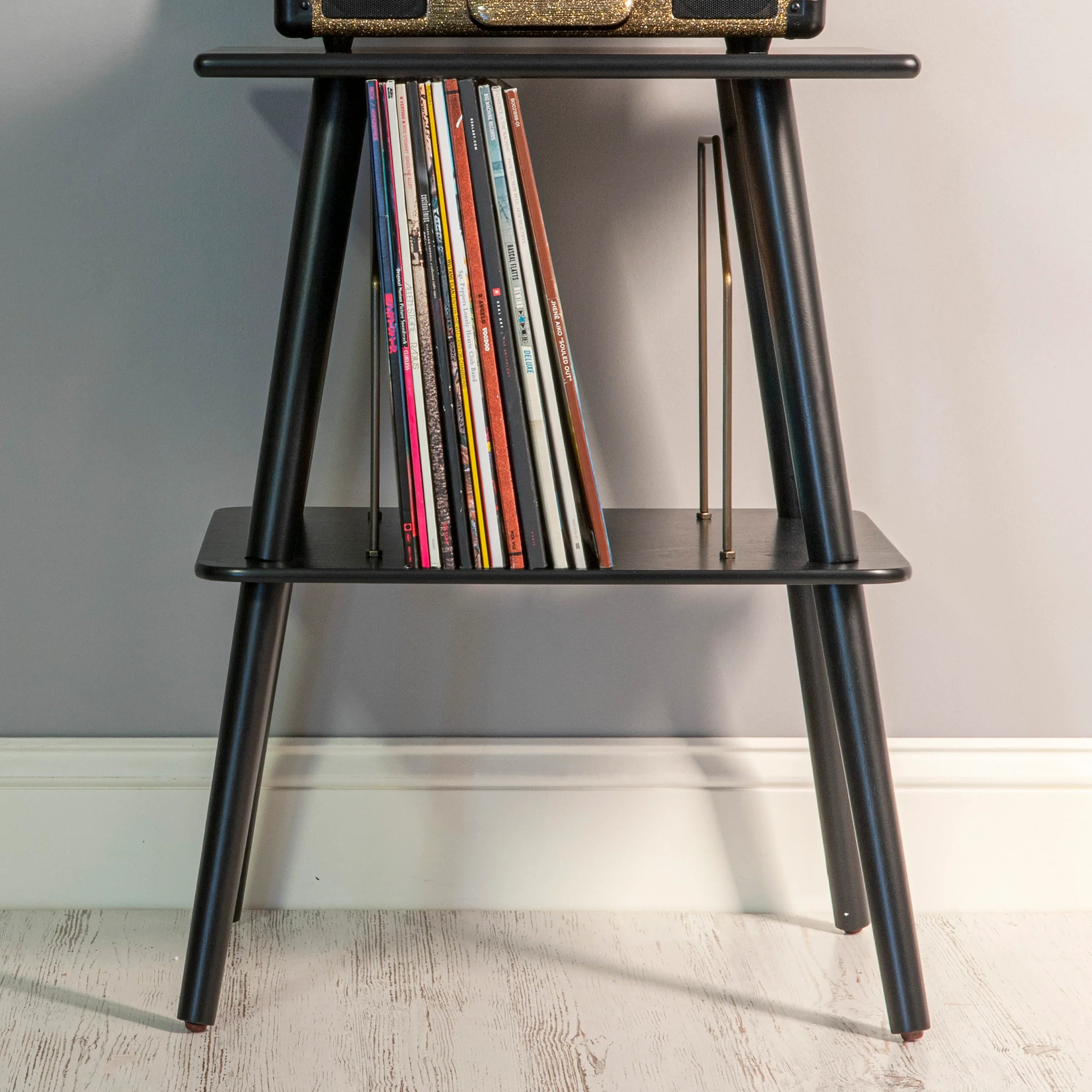 Crosley Manchester Entertainment Center Stand - Black - Damaged Box