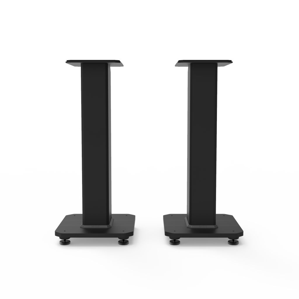 Kanto SX22 22" Tall Fillable Speaker Stands with Isolation Feet - Pair, Black