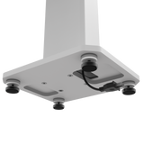 Kanto SX26W 26" Tall Fillable Speaker Stands with Isolation Feet - Pair, White