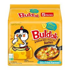 8 x Samyang Buldak 5PK Hot Chicken Flavour Cheese Ramen 140g