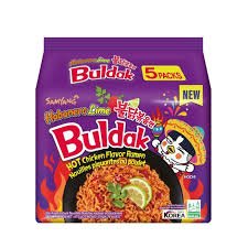 8 x Samyang Buldak 5PK Hot Chicken Flavour Ramen Habanero Lime 135g
