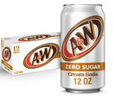 12 x A&W Cream Soda Zero Sugar - 355ml