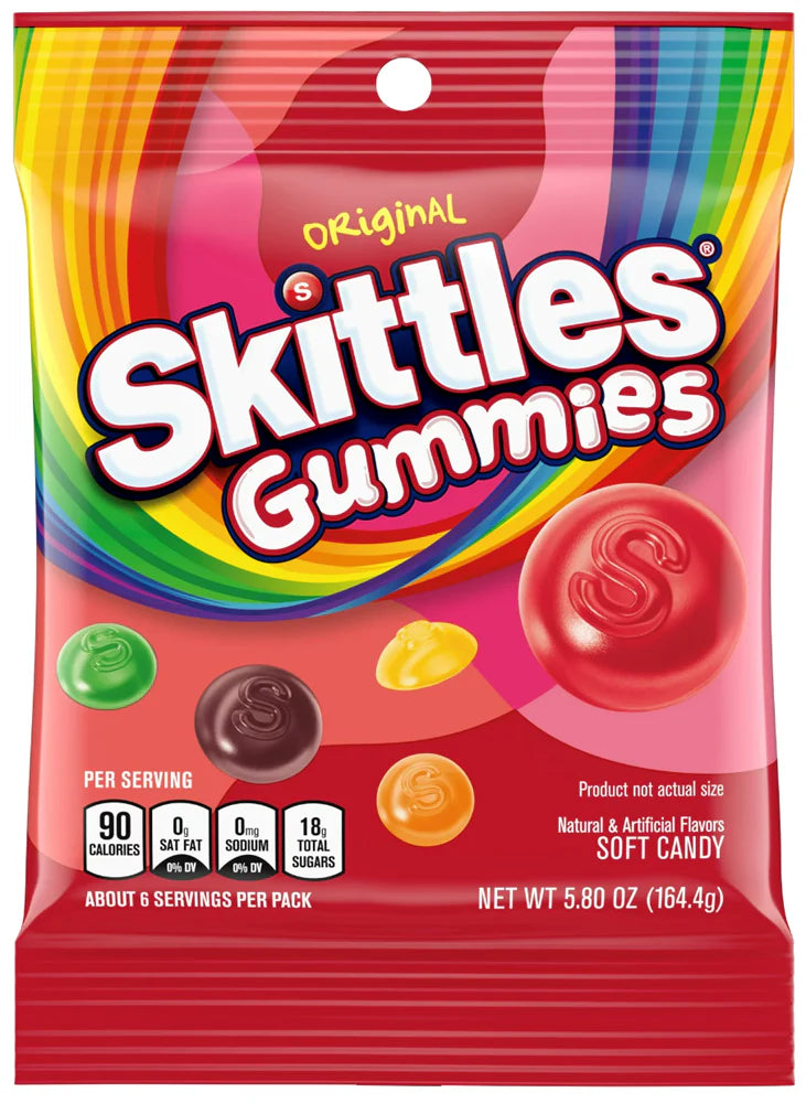 12 Pack x Skittles Gummies Original 164g
