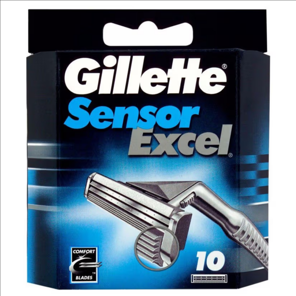 Gillette Sensor Excel - 10 Cartridges - Damaged Box