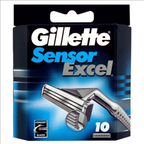 Gillette Sensor Excel - 10 Cartridges - Damaged Box