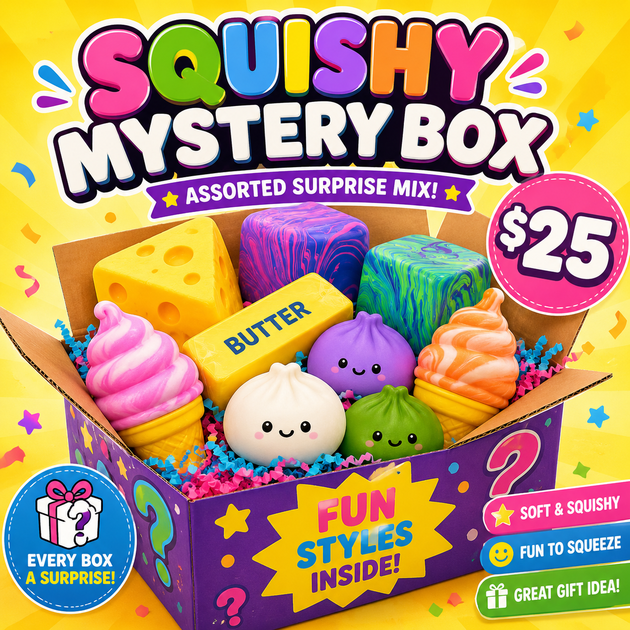 $25 Squishy Mystery Box