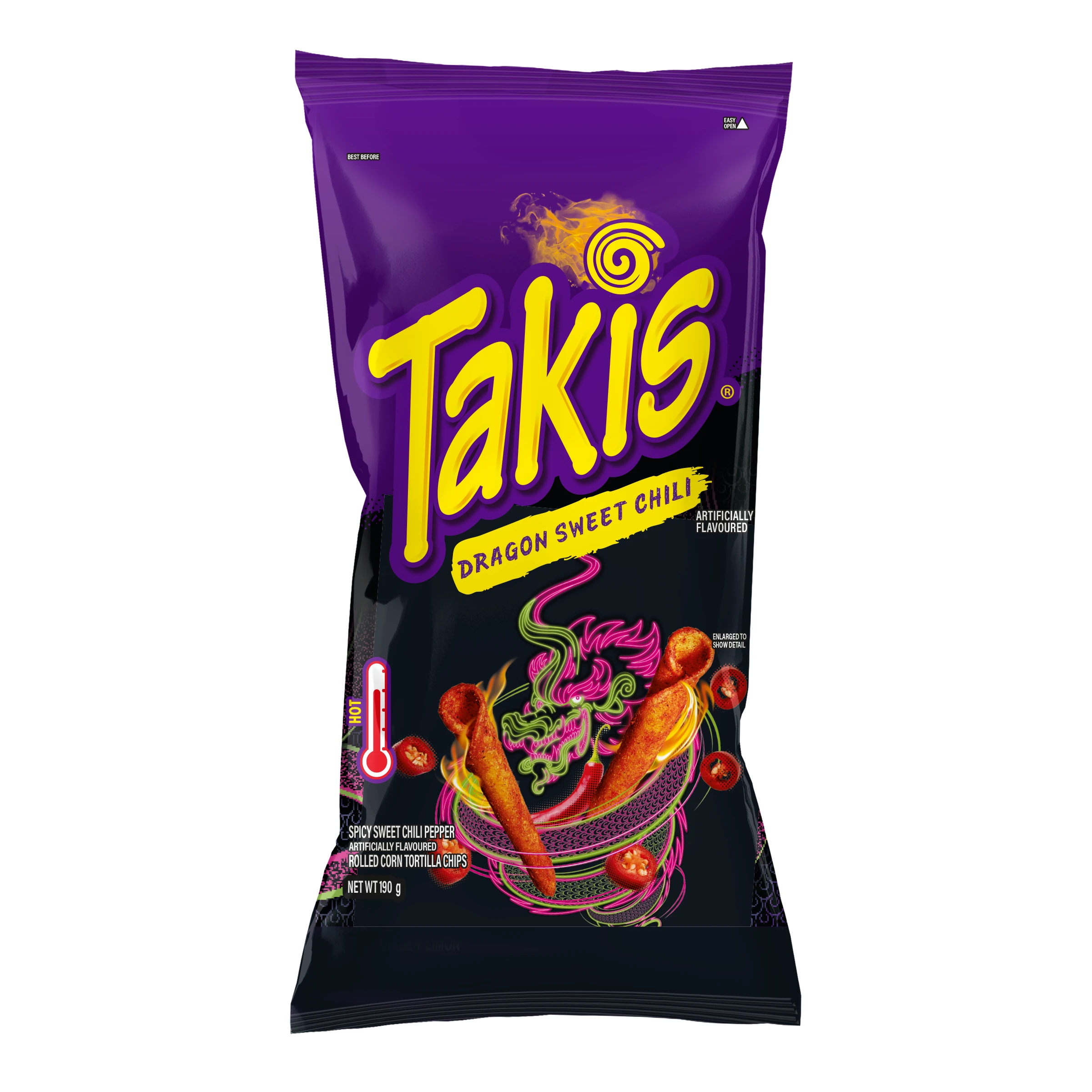 12 Pack x Takis Dragon Sweet Chilli Chips 190g