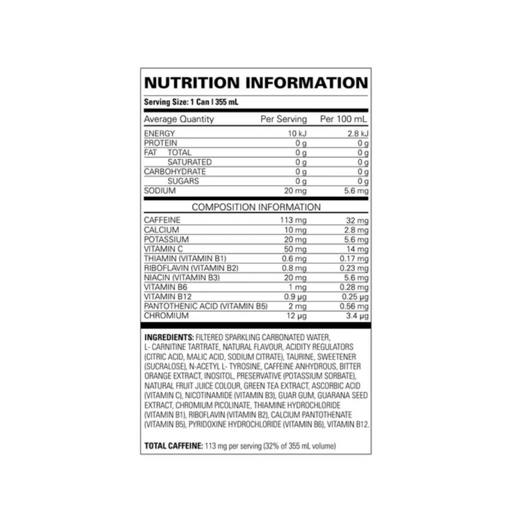 12 Pack x EHP Labs Oxyshred Ultra Energy RTD 355ml - Kiwi Strawberry