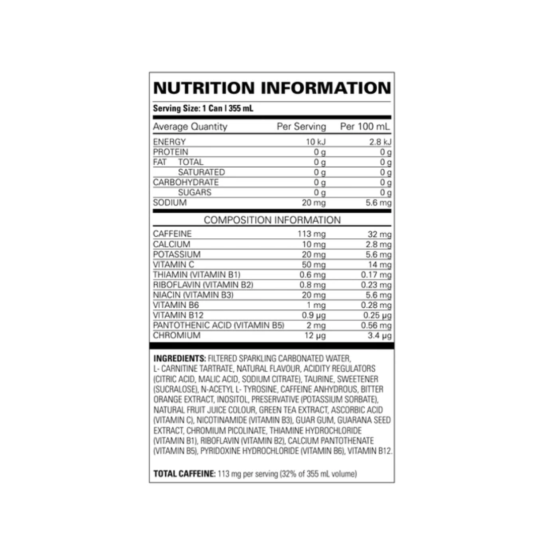 12 Pack x EHP Labs Oxyshred Ultra Energy RTD 355ml - Kiwi Strawberry