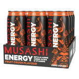 12 x Musashi Energy Drink 500ml- Fruit Crush