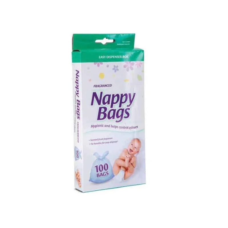 3 Pack x Fragranced Nappy Bags - 100 Bags