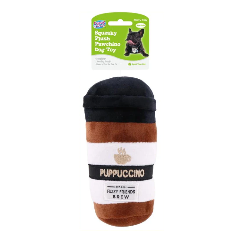Squeaky Plush Pawchino Dog Toy