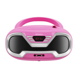 Majority Oakcastle CD200 Portable Bluetooth CD Player - Pink