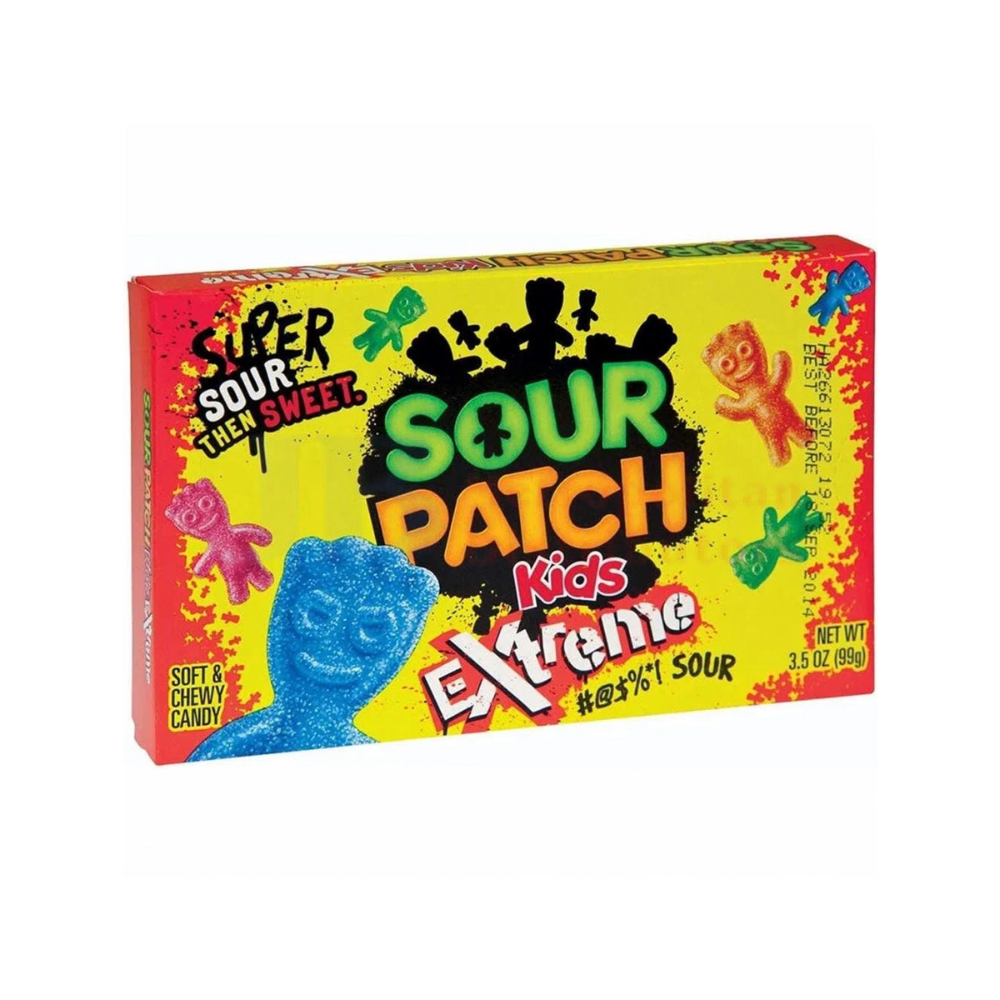 12 Pack x Sour Patch Kids Xtreme Candy Theatre Box 99g