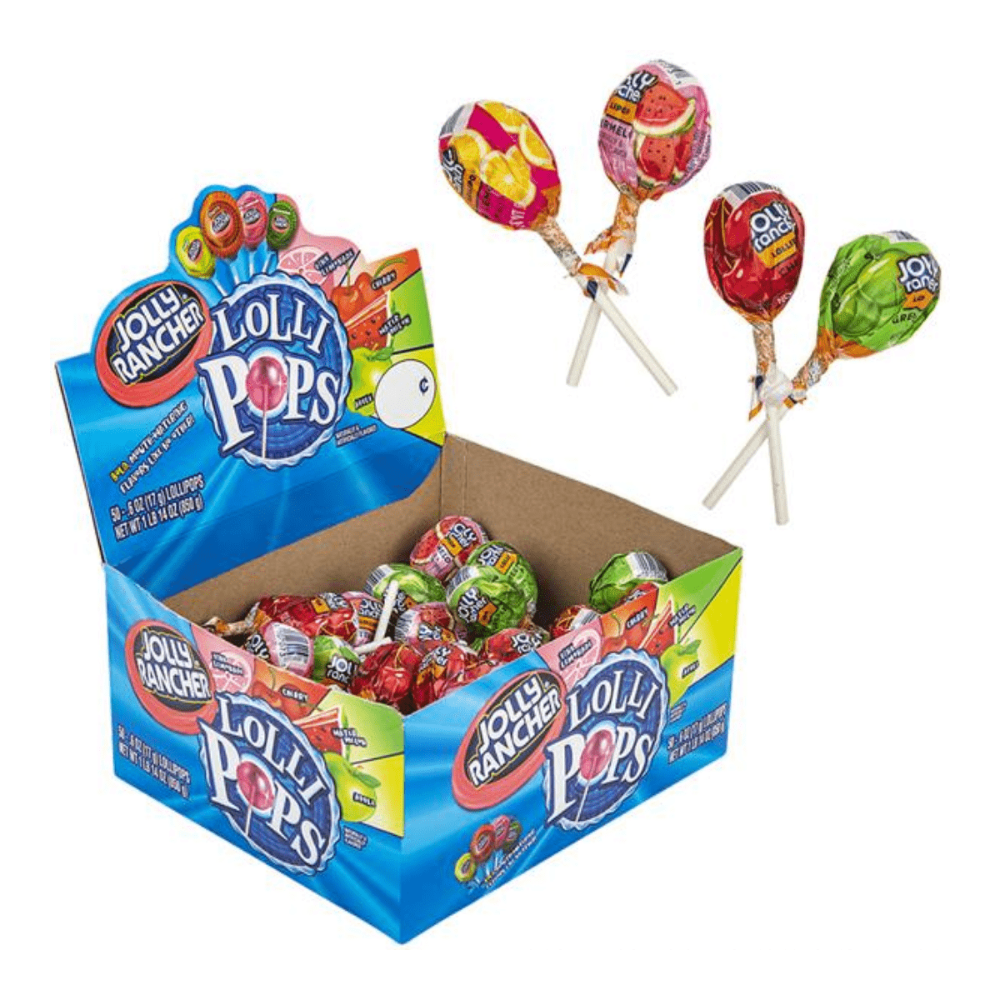 50 Pack x Jolly Rancher Lollipops Assorted Flavours