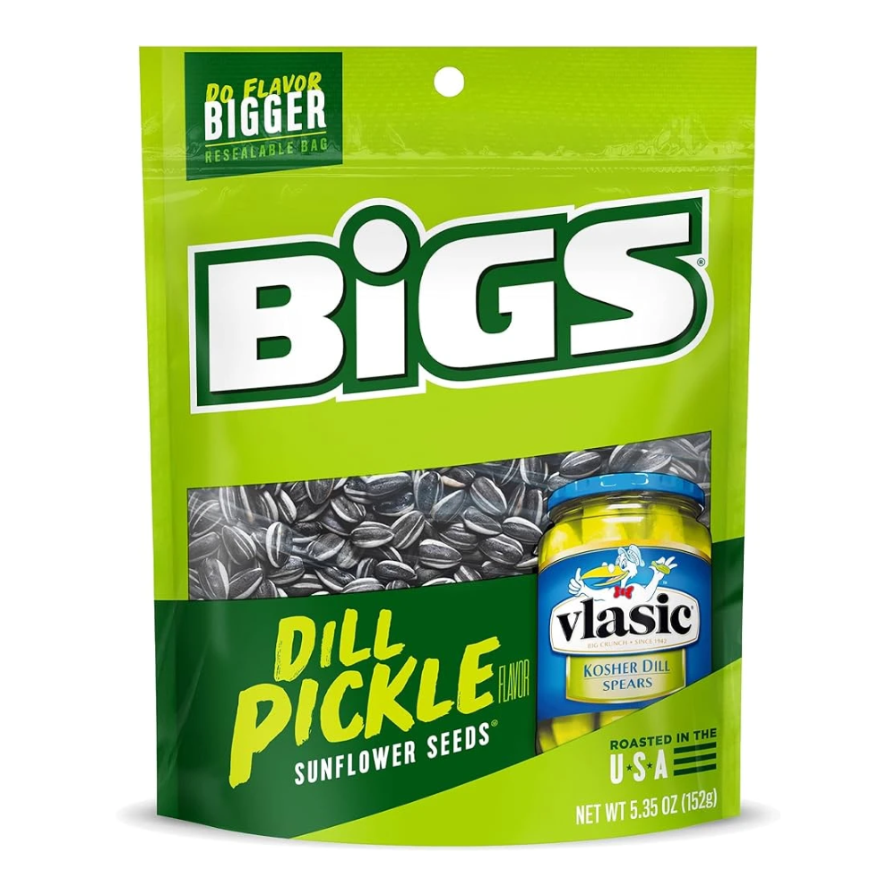 12 Pack x BIGS Dill Pickle Sunflower Seeds 152g