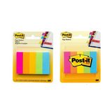 3 x Post-It Page Markers - 5 Assorted Fluorescent Colours