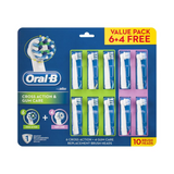 Oral-B CrossAction & Gum Care Toothbrush Heads Value Pack - 10 Brush Heads