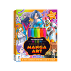 Kaleidoscope Neon Colouring: Manga Art