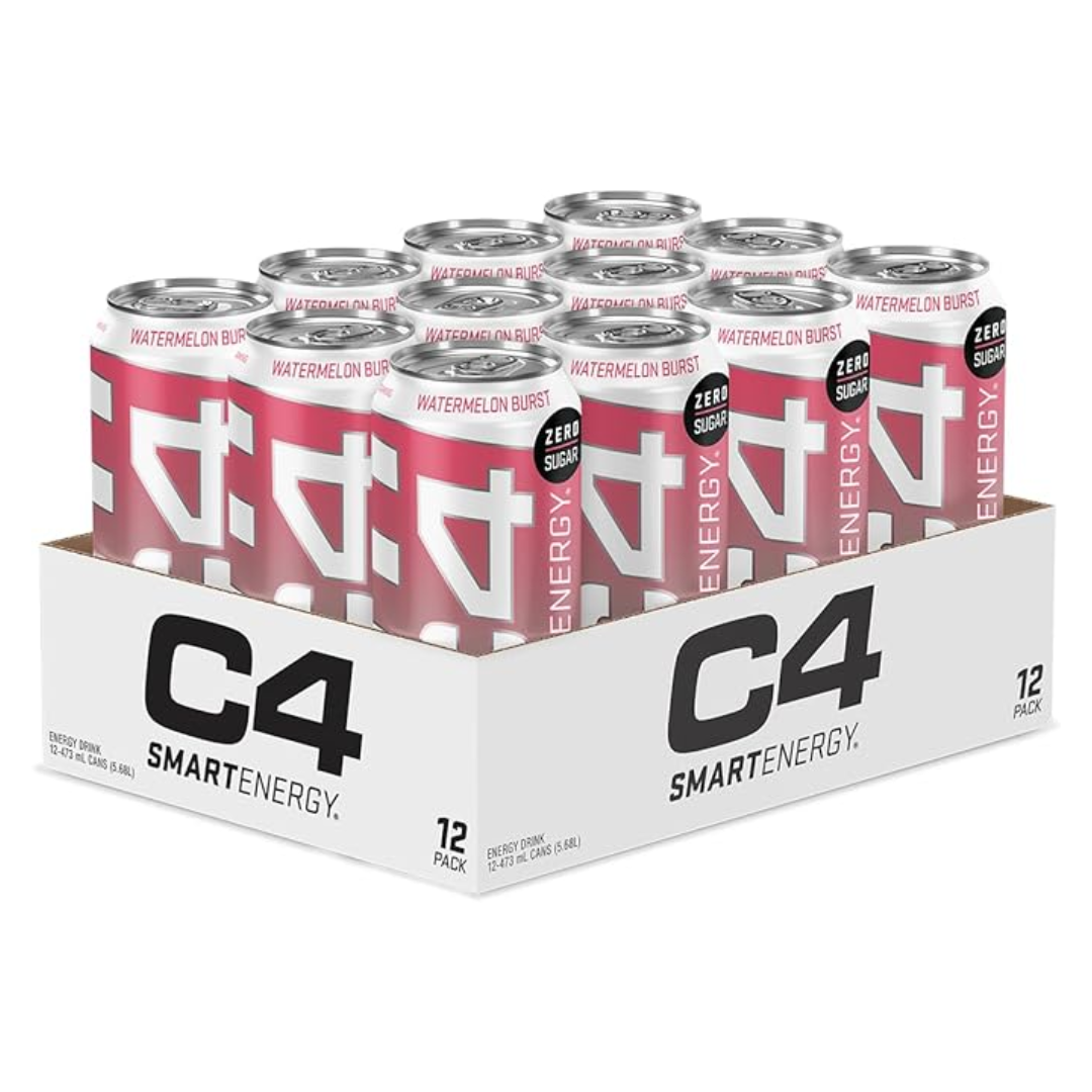 12 Pack x C4 Smart Energy RTD 473ml - Watermelon Burst