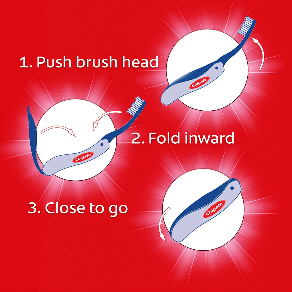 12 Pack x Colgate Travel Toothbrush