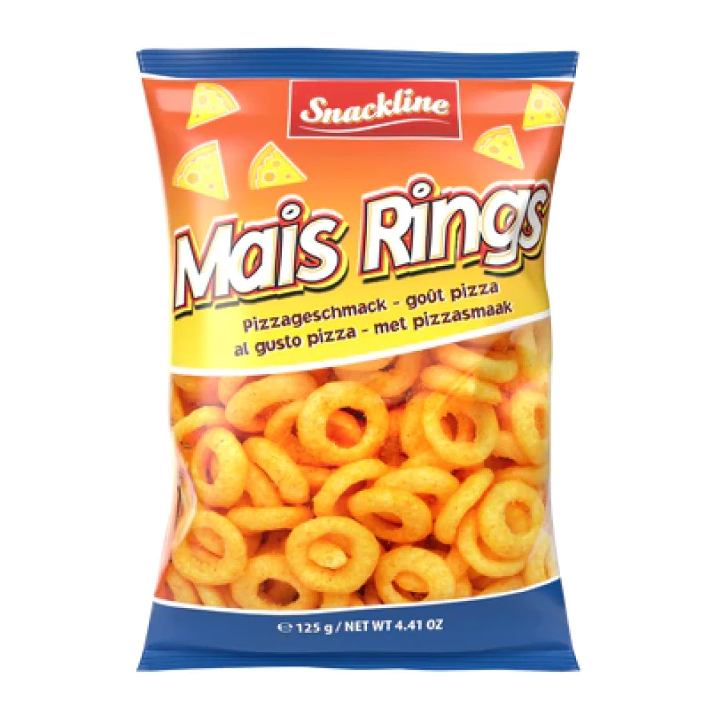 20 Pack x EU Snackline Maise Rings Pizza 125g
