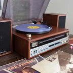 Refurbished Crosley 1975T Entertainment System - Walnut