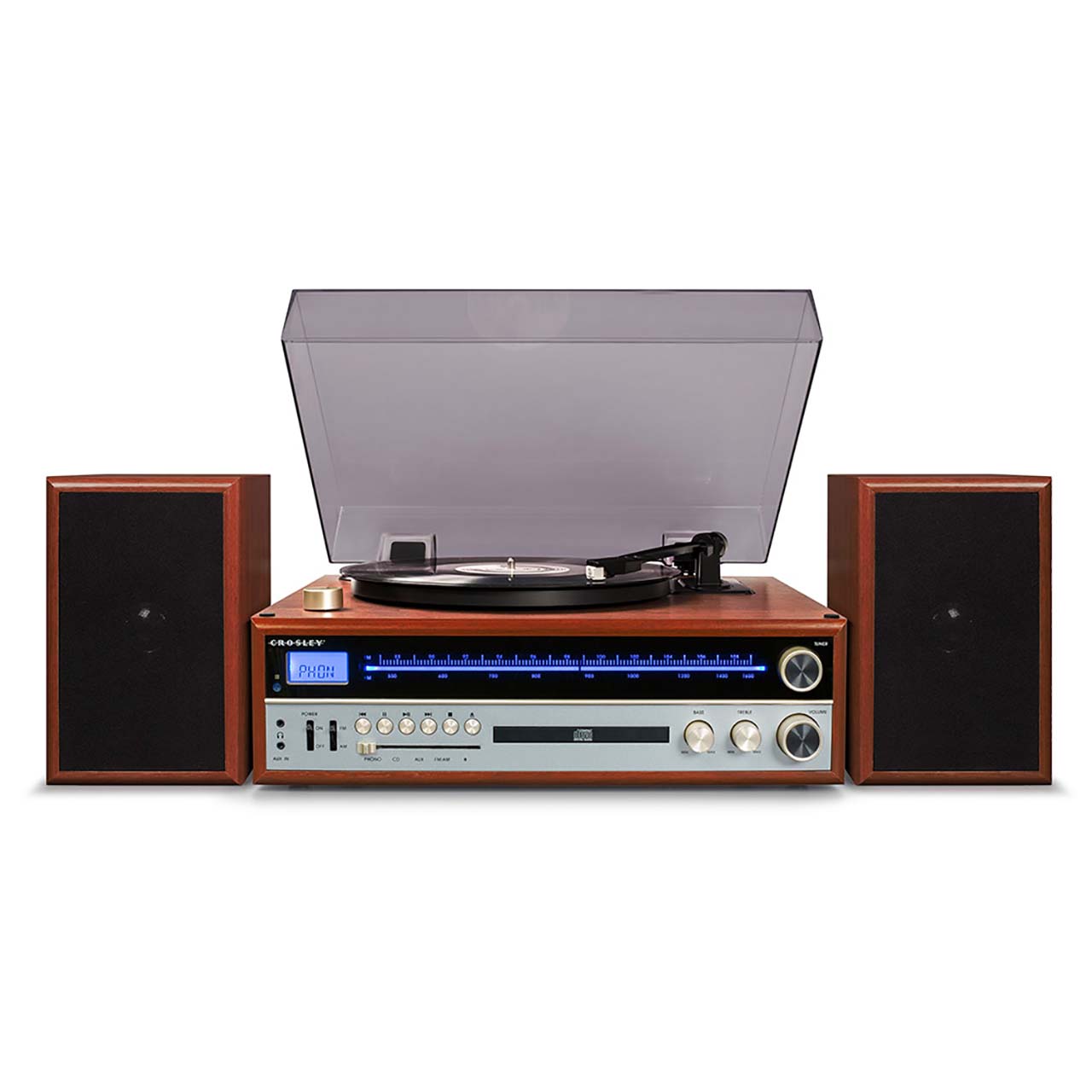 Refurbished Crosley 1975T Entertainment System - Walnut