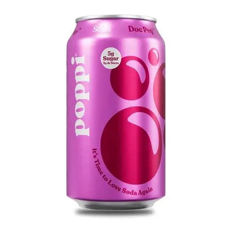 12 Pack x Poppi Prebiotic Soda Doc Pop 355ml